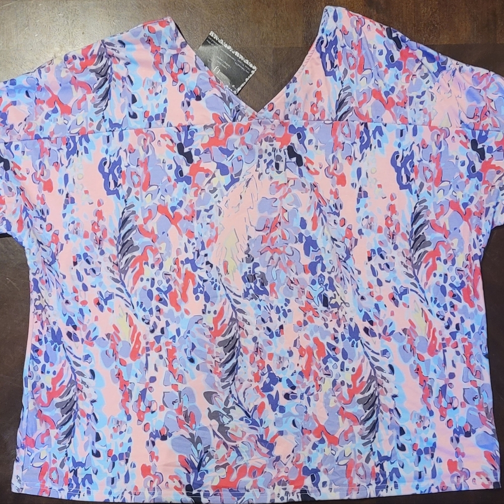 Colorful Abstract Women's Top